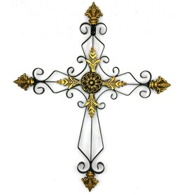 Trukado Victorian Iron Cross Wall Decoration