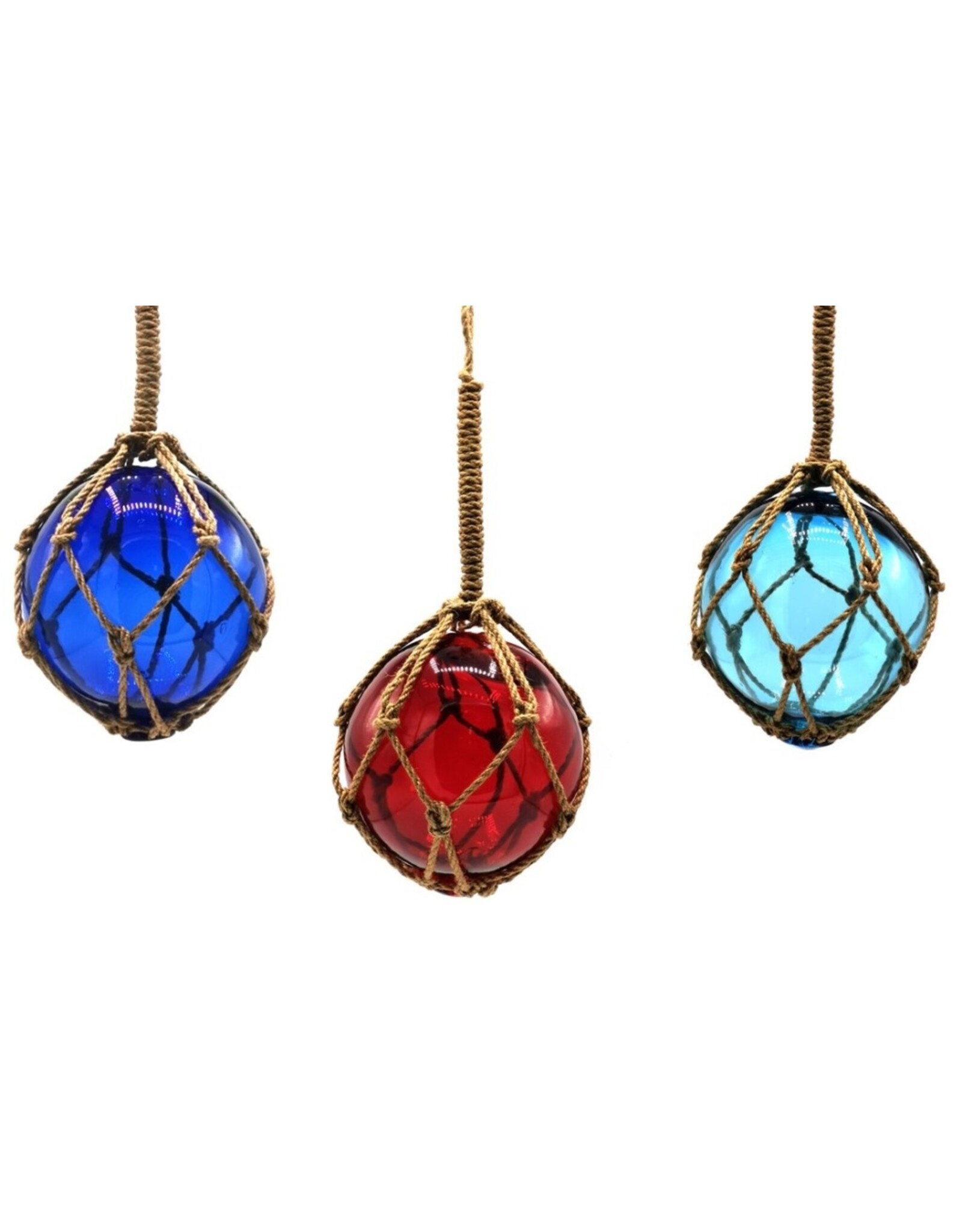 Trukado Miscellaneous - Fishnet float Glass Ball Ø 12. 5cm - Set of 3