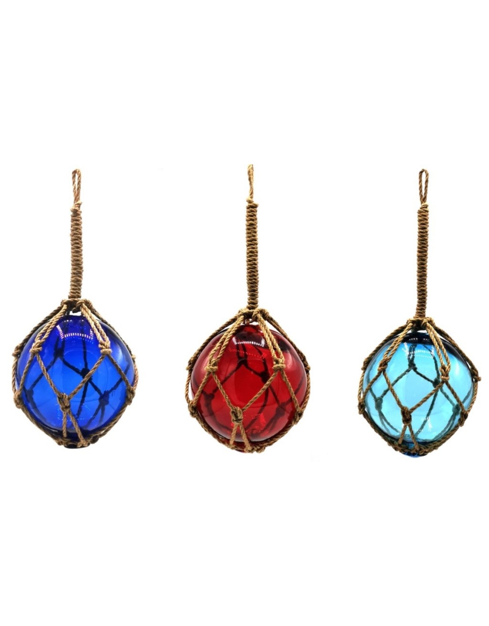 Trukado Miscellaneous - Fishnet float Glass Ball Ø 12. 5cm - Set of 3