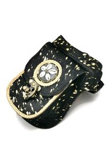 Trukado Leren Festivaltasjes, heuptassen en riemtassen - Koeienhuid heuptas Ibiza Zwart-Goud