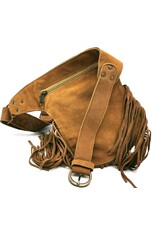 Trukado Leather Festival bags, waist bags and belt bags - Leather waist bag with cowhide Festival bag Ibiza Style