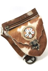 Trukado Leather Festival bags, waist bags and belt bags - Cowhide waist bag with Vintage Hook