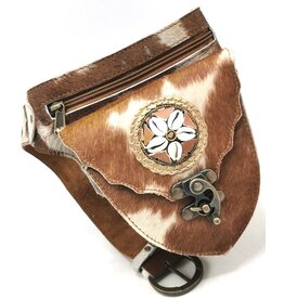 Trukado Cowhide waist bag with Vintage Hook