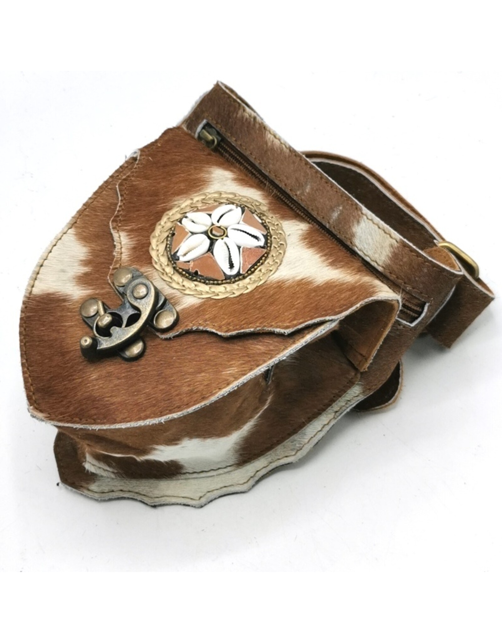 Trukado Leather Festival bags, waist bags and belt bags - Cowhide waist bag with Vintage Hook