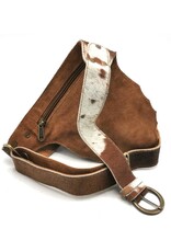 Trukado Leren Festivaltasjes, heuptassen en riemtassen - Heuptas van Koeienhuid  met Vintage Haakje