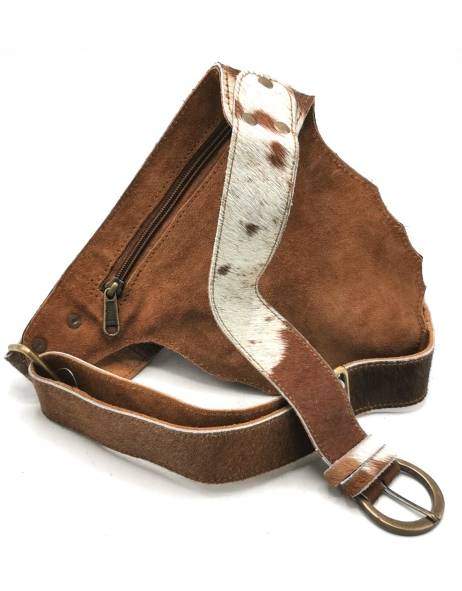 Trukado Leather Festival bags, waist bags and belt bags - Cowhide waist bag with Vintage Hook