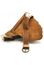 Trukado Leather Festival bags, waist bags and belt bags - Cowhide Ibiza Waist Bag with Shell Ornament and Hook