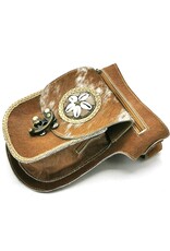 Trukado Leather Festival bags, waist bags and belt bags - Cowhide waist bag with Vintage hook and Shell ornament