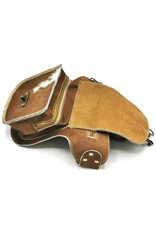 Trukado Leather Festival bags, waist bags and belt bags - Cowhide waist bag with Vintage hook and Shell ornament