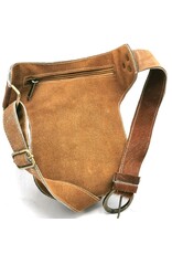 Trukado Leather Festival bags, waist bags and belt bags - Cowhide waist bag with Vintage hook and Shell ornament