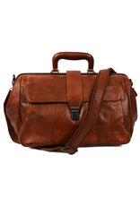 Bear Design Leren werktassen en Leren laptoptassen - Bear Design Dokterstas "Uwe" cognac