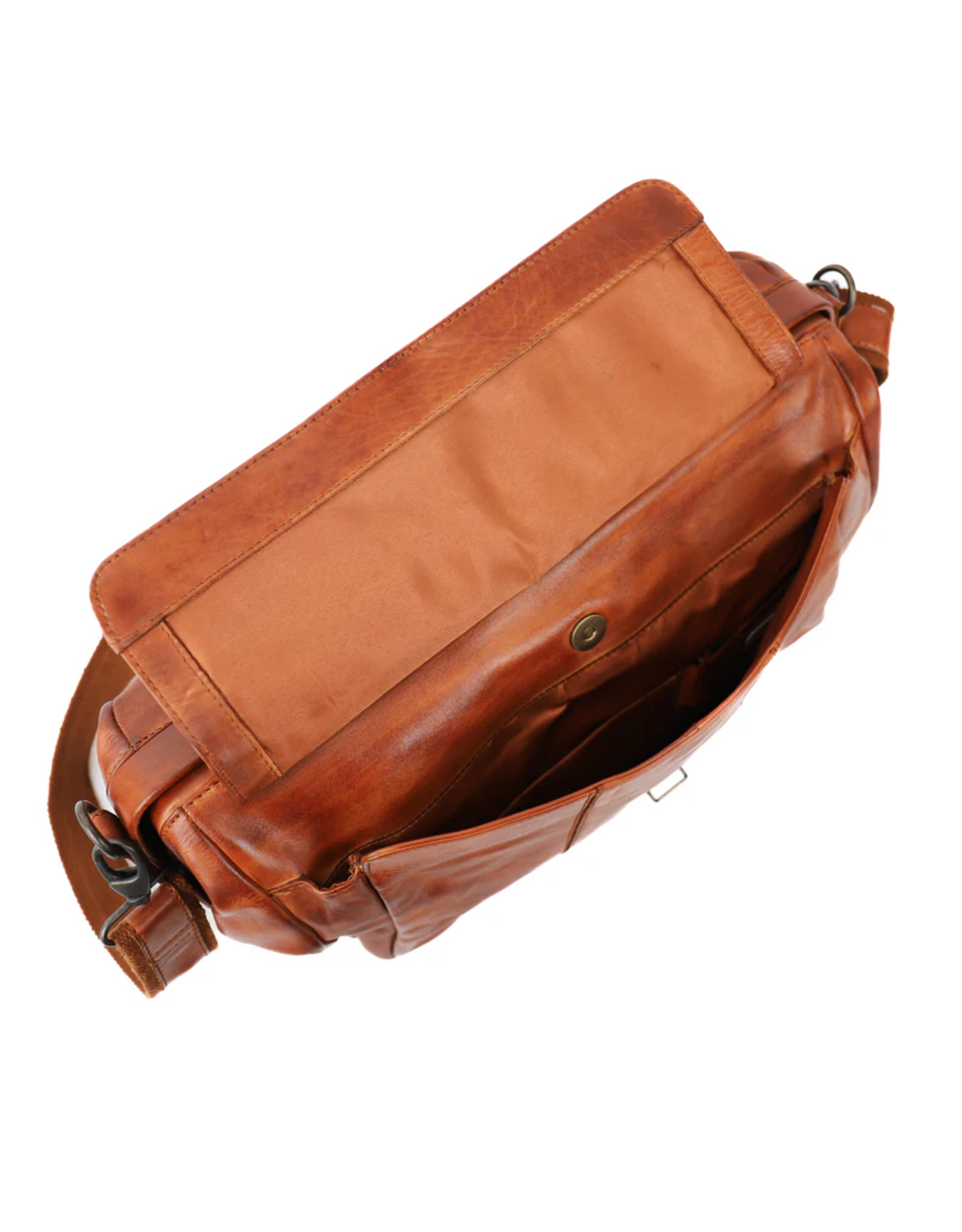 Bear Design Leren werktassen en Leren laptoptassen - Bear Design Dokterstas "Uwe" cognac