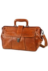 Bear Design Leren werktassen en Leren laptoptassen - Bear Design Dokterstas "Uwe" cognac