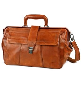 Bear Design Bear Design Dokterstas L  "Uwe" cognac