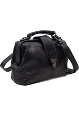 Bear Design Leather bags - Bear Design Mini Doctor's bag ‘Julia’ black