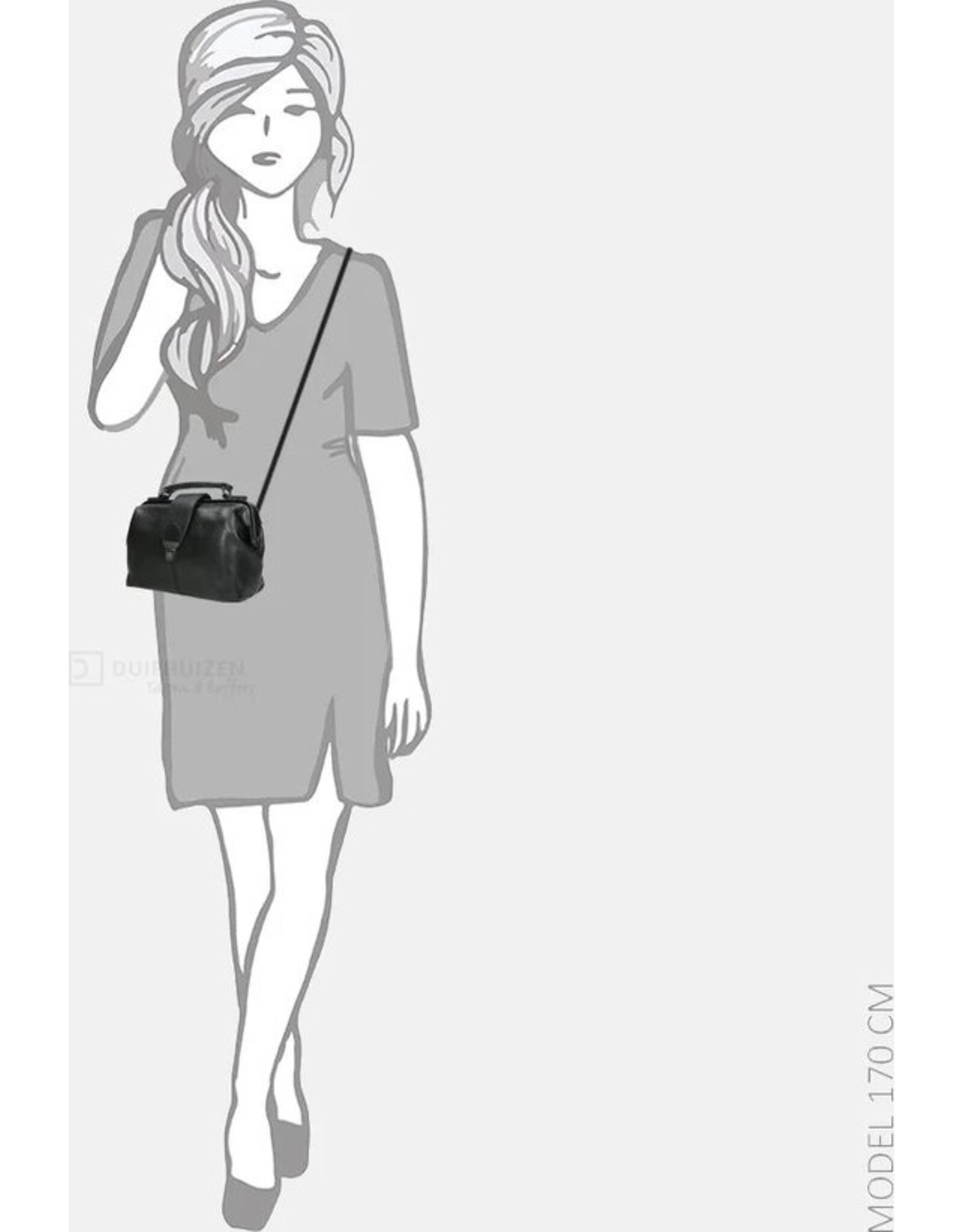 Bear Design Leather bags - Bear Design Mini Doctor's bag ‘Julia’ black