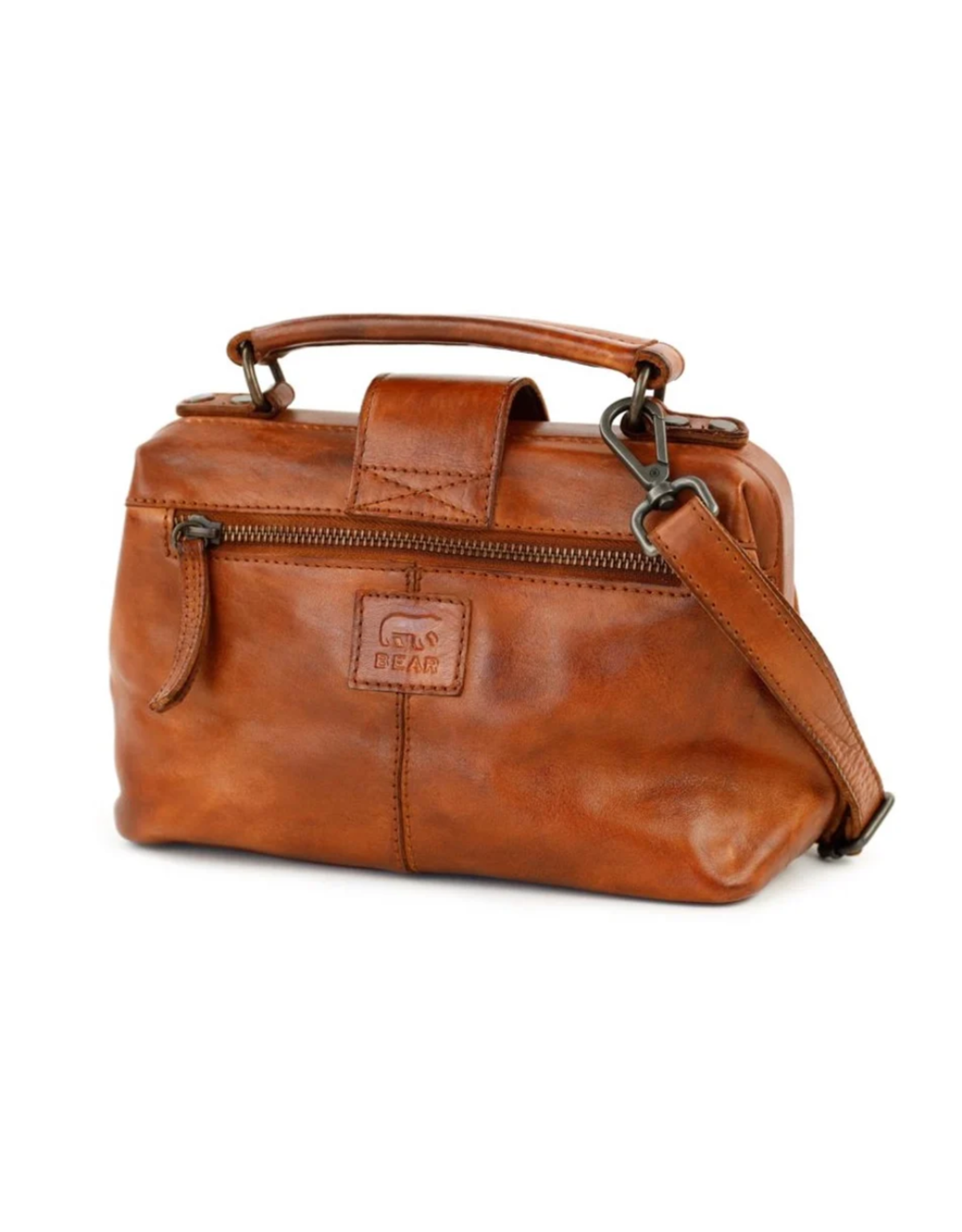 Bear Design Leren tassen - Bear Design Mini Dokterstas "Julia" cognac