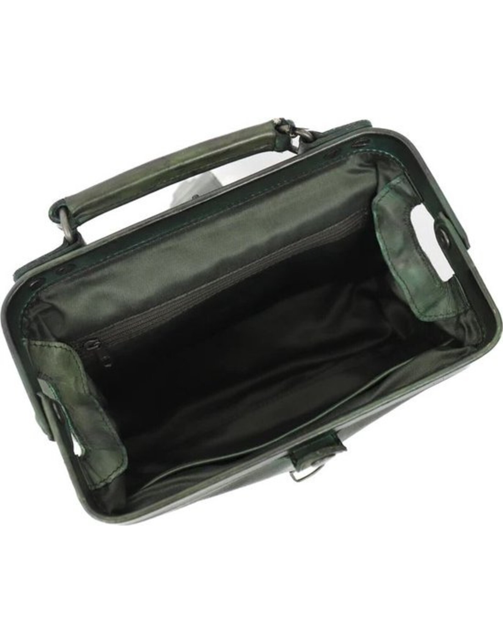 Bear Design Leather bags - Bear Design Mini Doctor's bag ‘Julia’ green