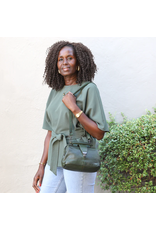 Bear Design Leather bags - Bear Design Mini Doctor's bag ‘Julia’ green