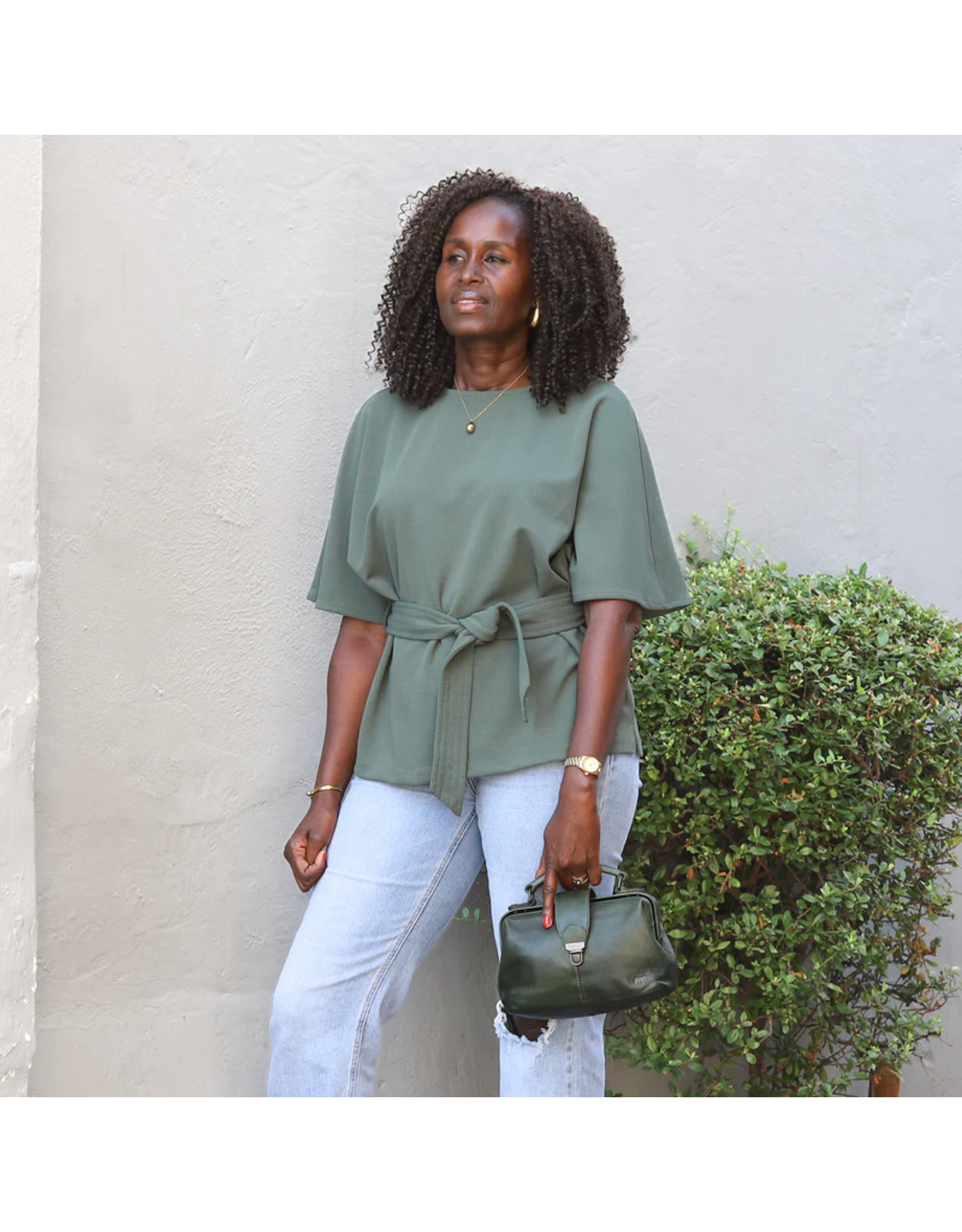 Bear Design Leather bags - Bear Design Mini Doctor's bag ‘Julia’ green