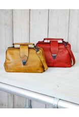 Bear Design Leather bags - Bear Design Mini Doctor's bag ‘Julia’ red