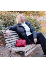 Bear Design Leather bags - Bear Design Mini Doctor's bag ‘Julia’ red