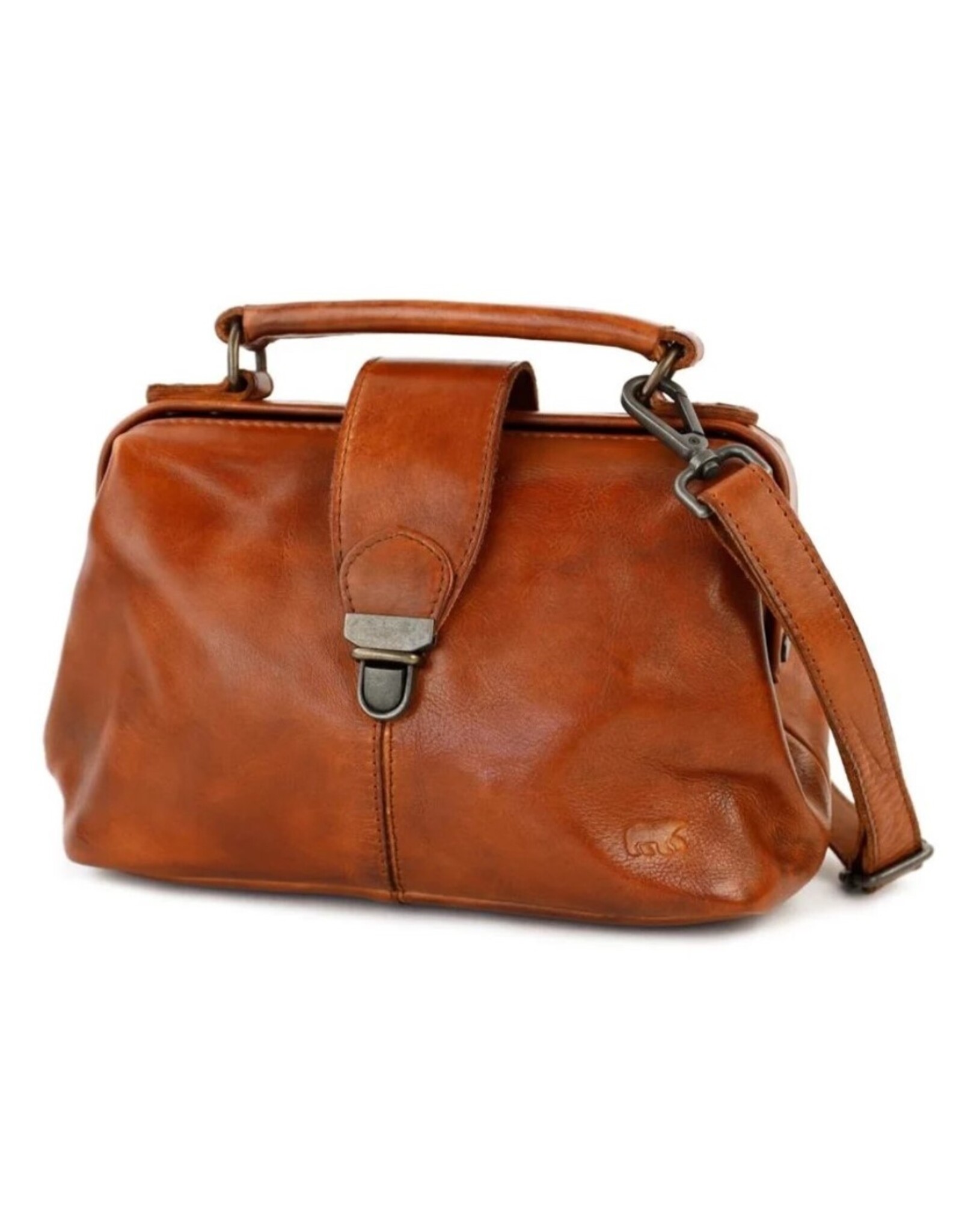 Bear Design Leren tassen - Bear Design Mini Dokterstas "Julia" cognac