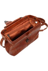 Bear Design Leren tassen - Bear Design Dokterstasje "Julia" L cognac
