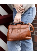 Bear Design Leren tassen - Bear Design Dokterstasje "Julia" L cognac