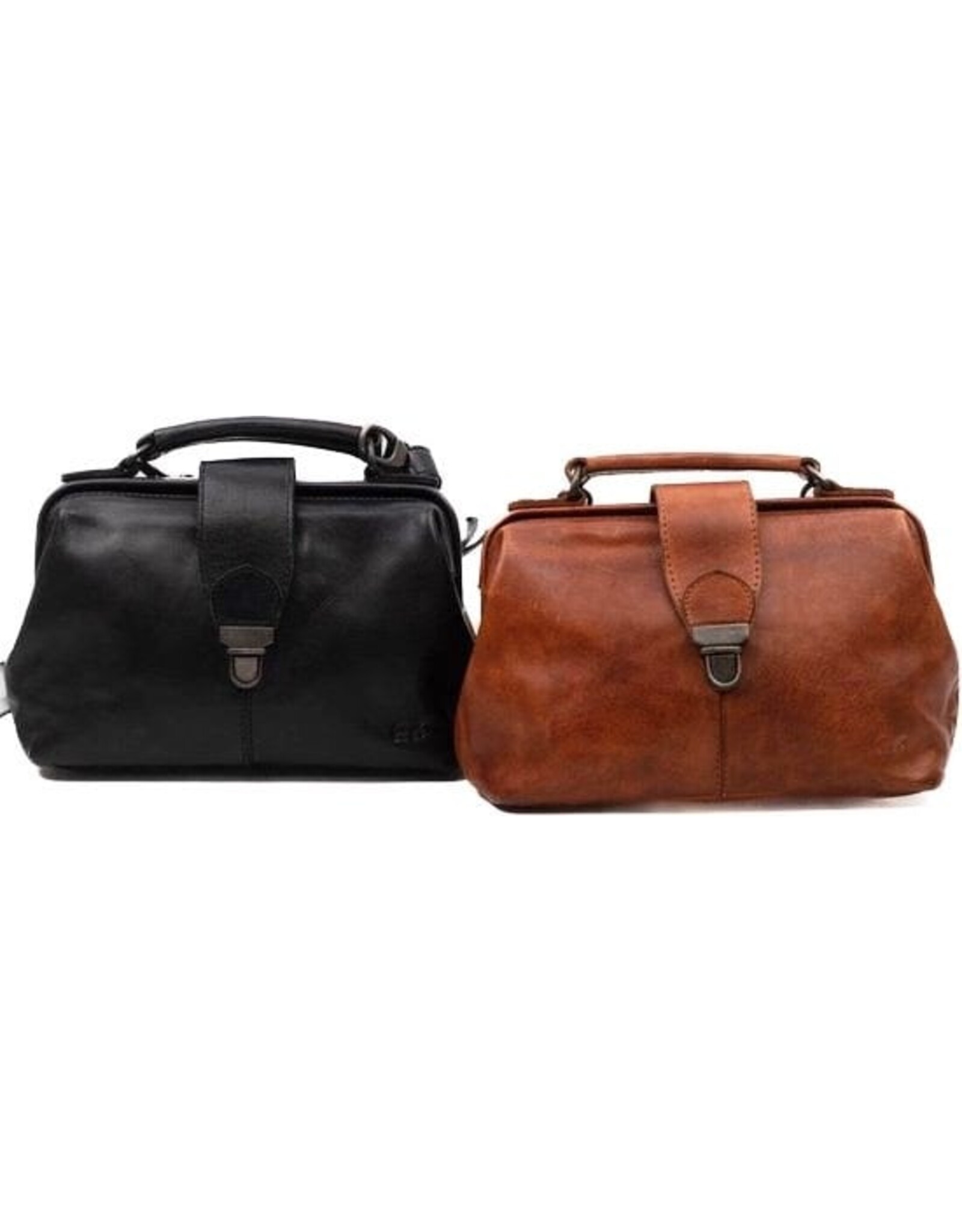 Bear Design Leather bags - Bear Design Little Doctor's bag ‘Julia’ L black