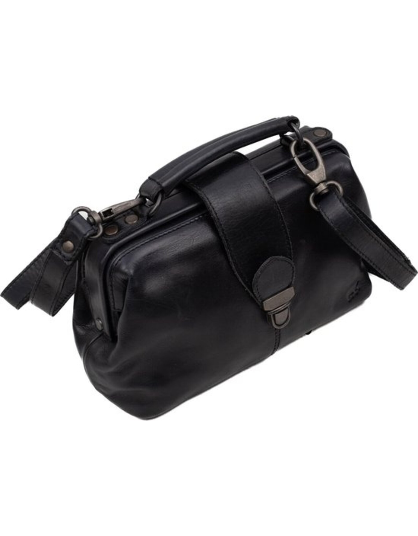 Bear Design Leather bags - Bear Design Little Doctor's bag ‘Julia’ L black