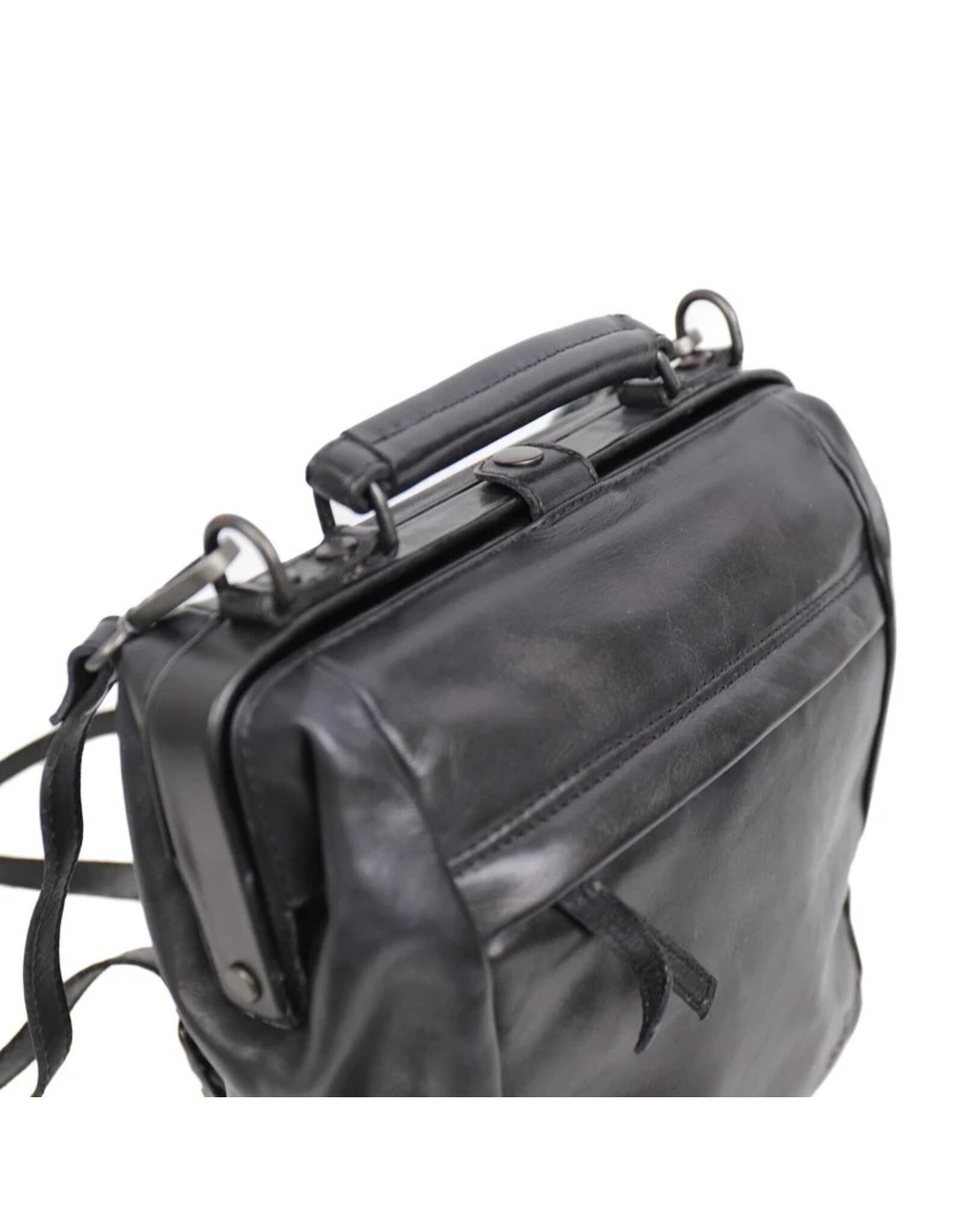 Bear Design Leather backpacks Leather shoppers - Bear Design Backpack - Shoulder bag ‘Shelly’ black