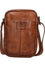 Bear Design Leather shoulderbags Leather crossbody bags - Bear Design Shoulder bag ‘Karin’ cognac