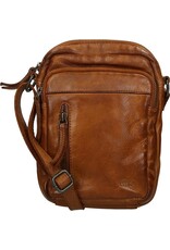 Bear Design Leather shoulderbags Leather crossbody bags - Bear Design Shoulder bag ‘Karin’ cognac