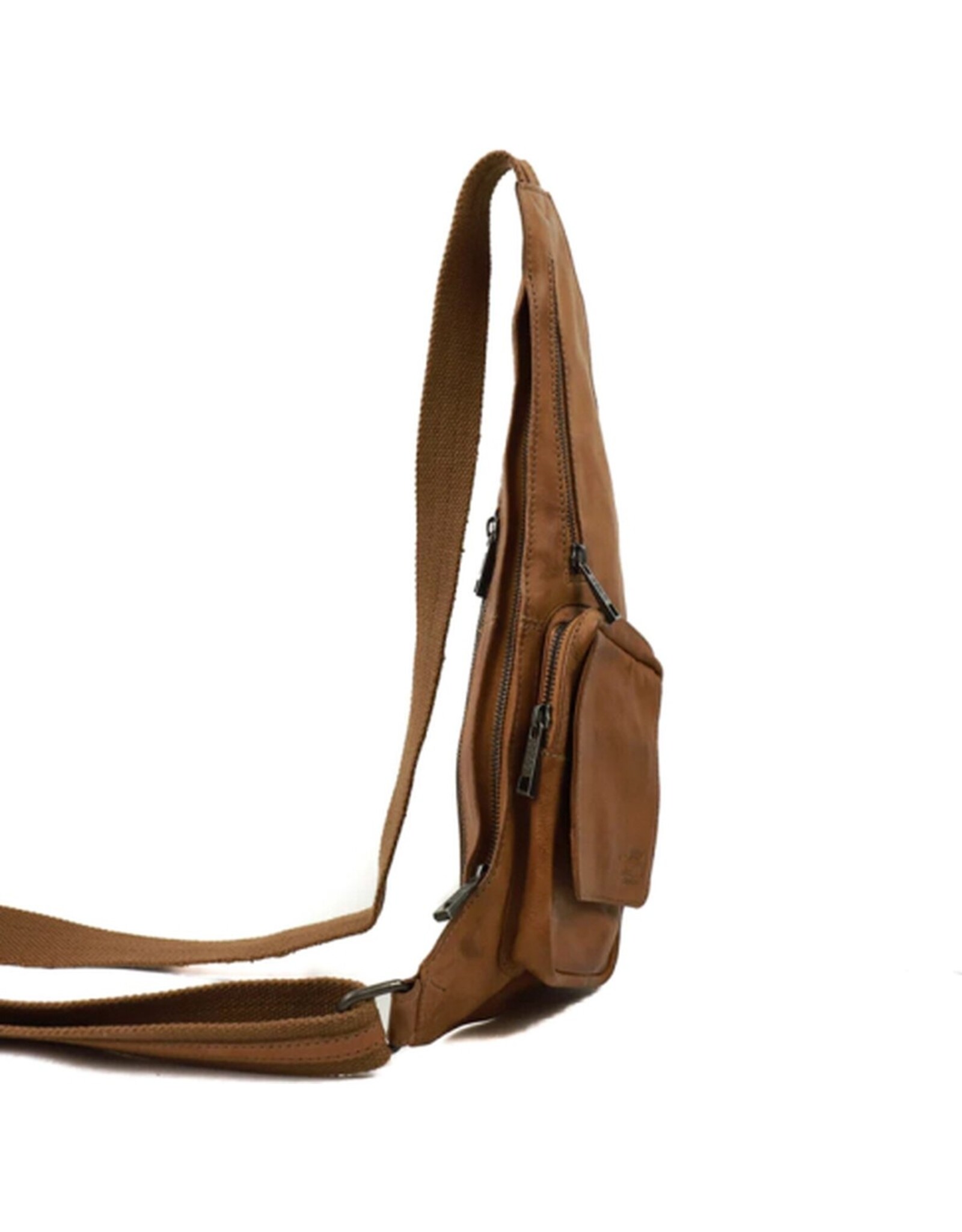 Bear Design Leren schoudertassen Leren crossbody tassen - Bear Design Crossbody tas "Ranee" taupe