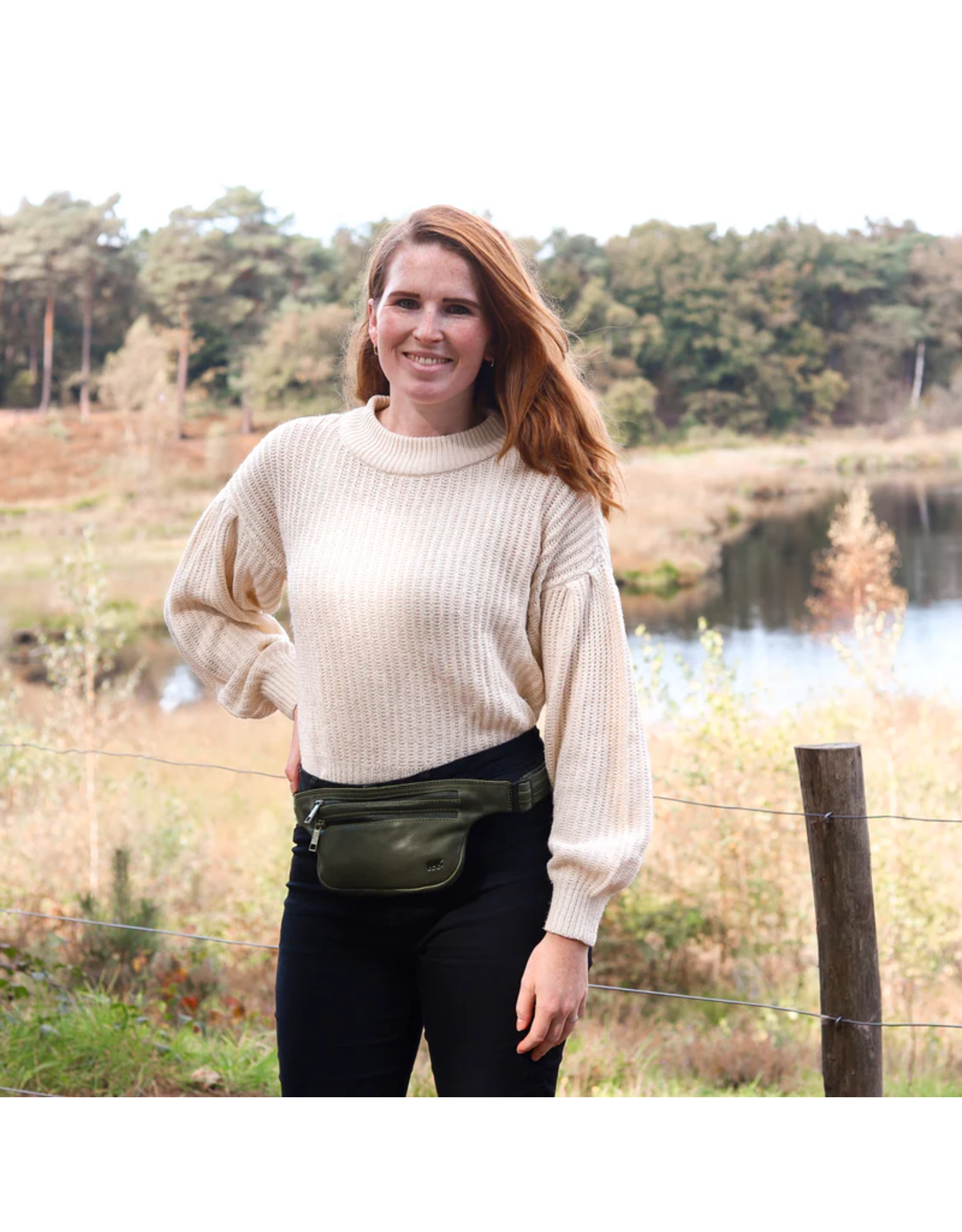 Bear Design Leather Festival bags, waist bags and belt bags - Bear Design  Waist bag ‘Lana’ taupe