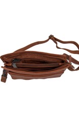 Bear Design Leather shoulderbags Leather crossbody bags - Bear Design Shoulder bag ‘Cil’ cognac
