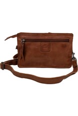 Bear Design Leather shoulderbags Leather crossbody bags - Bear Design Shoulder bag ‘Cil’ cognac