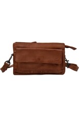 Bear Design Leather shoulderbags Leather crossbody bags - Bear Design Shoulder bag ‘Cil’ cognac