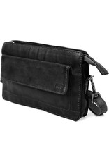 Bear Design Leather shoulderbags Leather crossbody bags - Bear Design Shoulder bag ‘Cil’ black