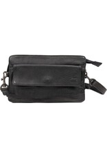 Bear Design Leather shoulderbags Leather crossbody bags - Bear Design Shoulder bag ‘Cil’ black
