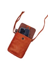 Bear Design Leren schoudertassen Leren crossbody tassen - Bear Design Telefoontasje "Igor" rood