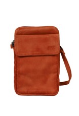 Bear Design Leren schoudertassen Leren crossbody tassen - Bear Design Telefoontasje "Igor" rood