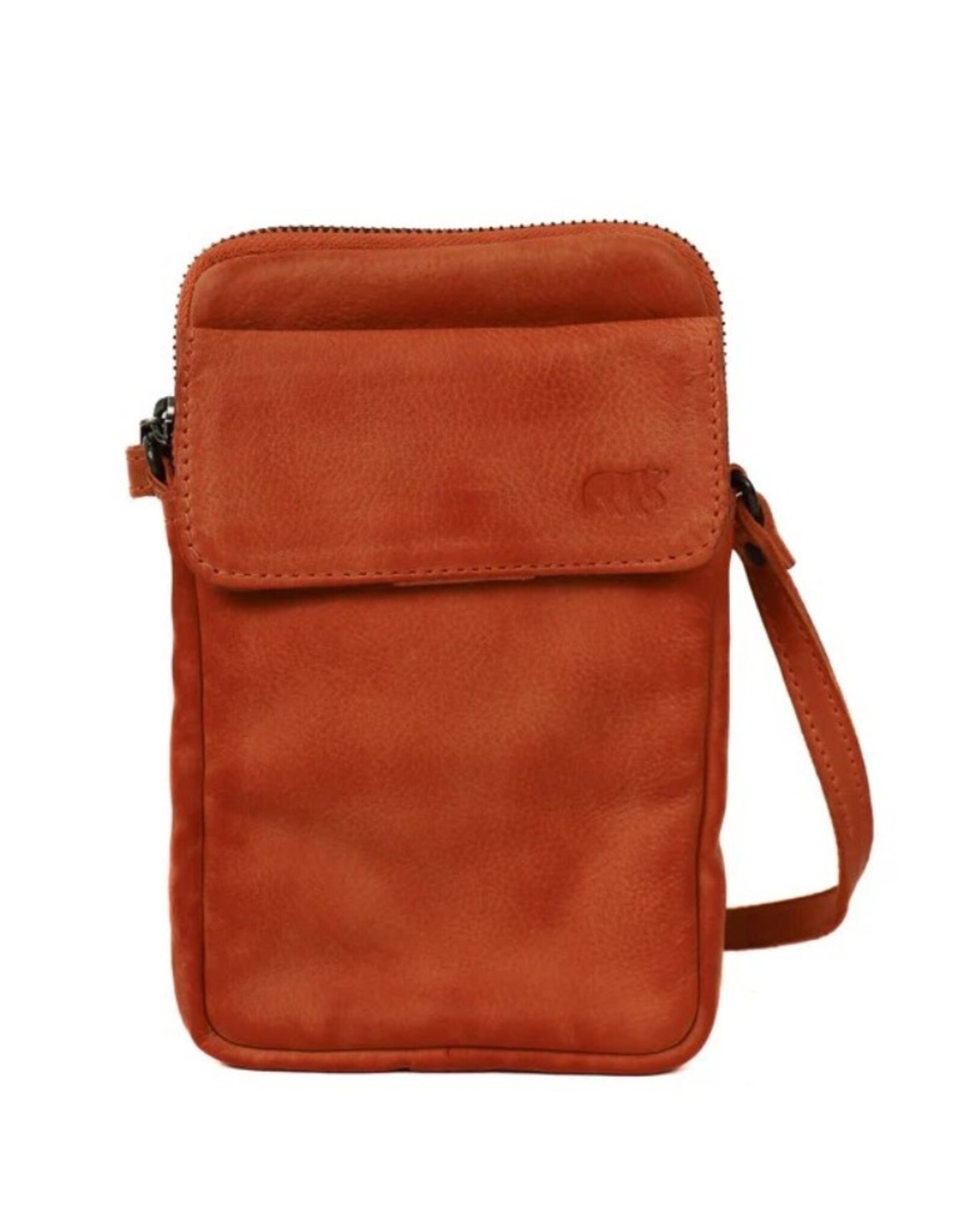Bear Design Leren schoudertassen Leren crossbody tassen - Bear Design Telefoontasje "Igor" rood