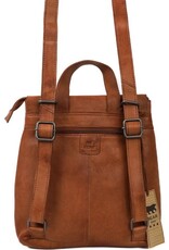 Bear Design Leather backpacks Leather shoppers - Bear Design Backpack-Crossbody 'Jesse' cognac