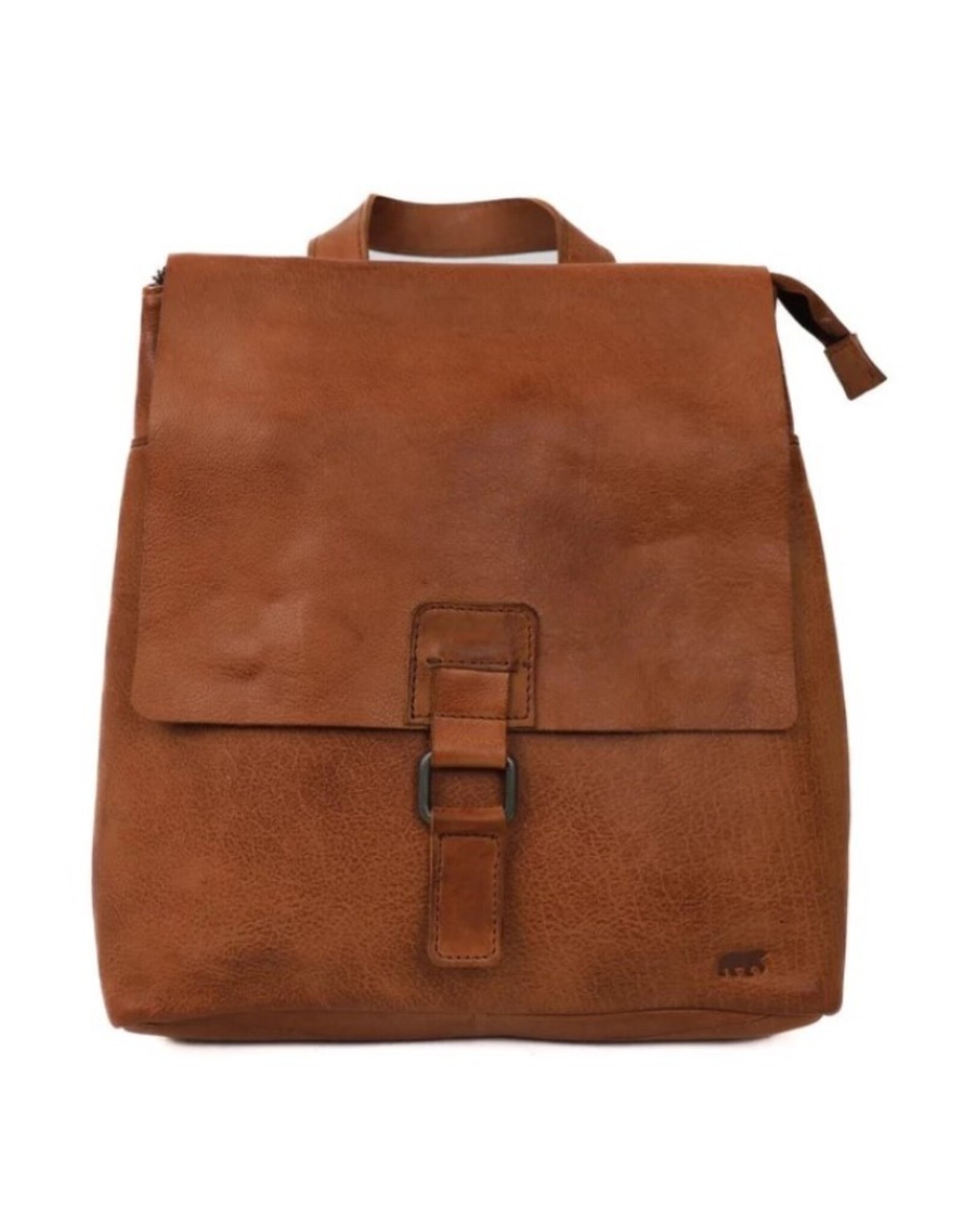 Bear Design Leather backpacks Leather shoppers - Bear Design Backpack-Crossbody 'Jesse' cognac