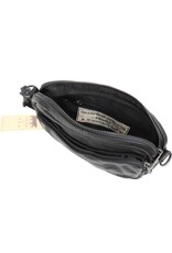 Bear Design Leather shoulderbags Leather crossbody bags - Bear Design Shoulder bag ‘Peggy’ black