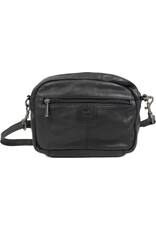 Bear Design Leather shoulderbags Leather crossbody bags - Bear Design Shoulder bag ‘Peggy’ black