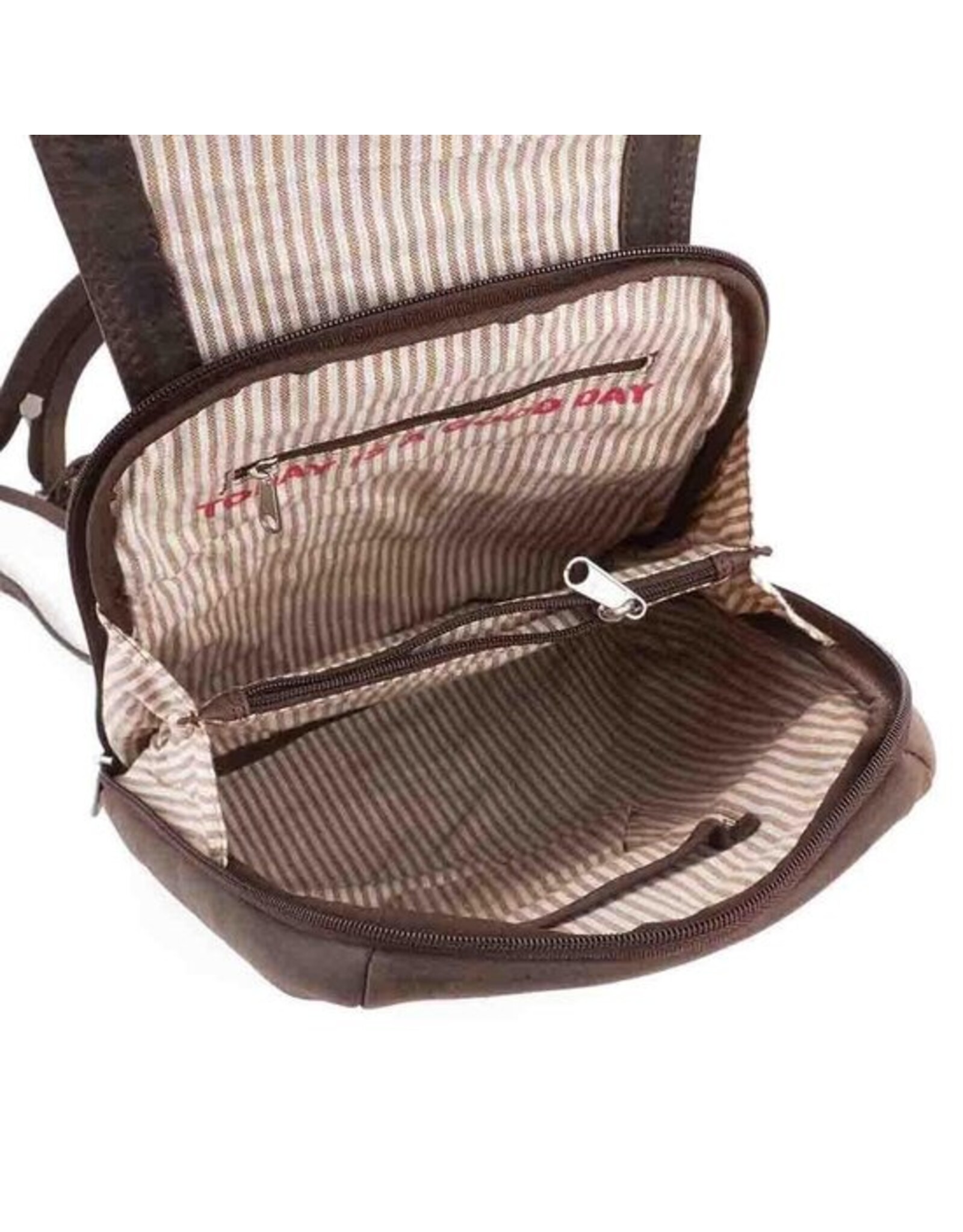 Bear Design Leren rugzakken  Leren shoppers - Bear Design Rugzak  "Rowinda" Hunter Leer