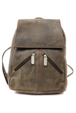 Bear Design Leren rugzakken  Leren shoppers - Bear Design Rugzak  "Rowinda" Hunter Leer